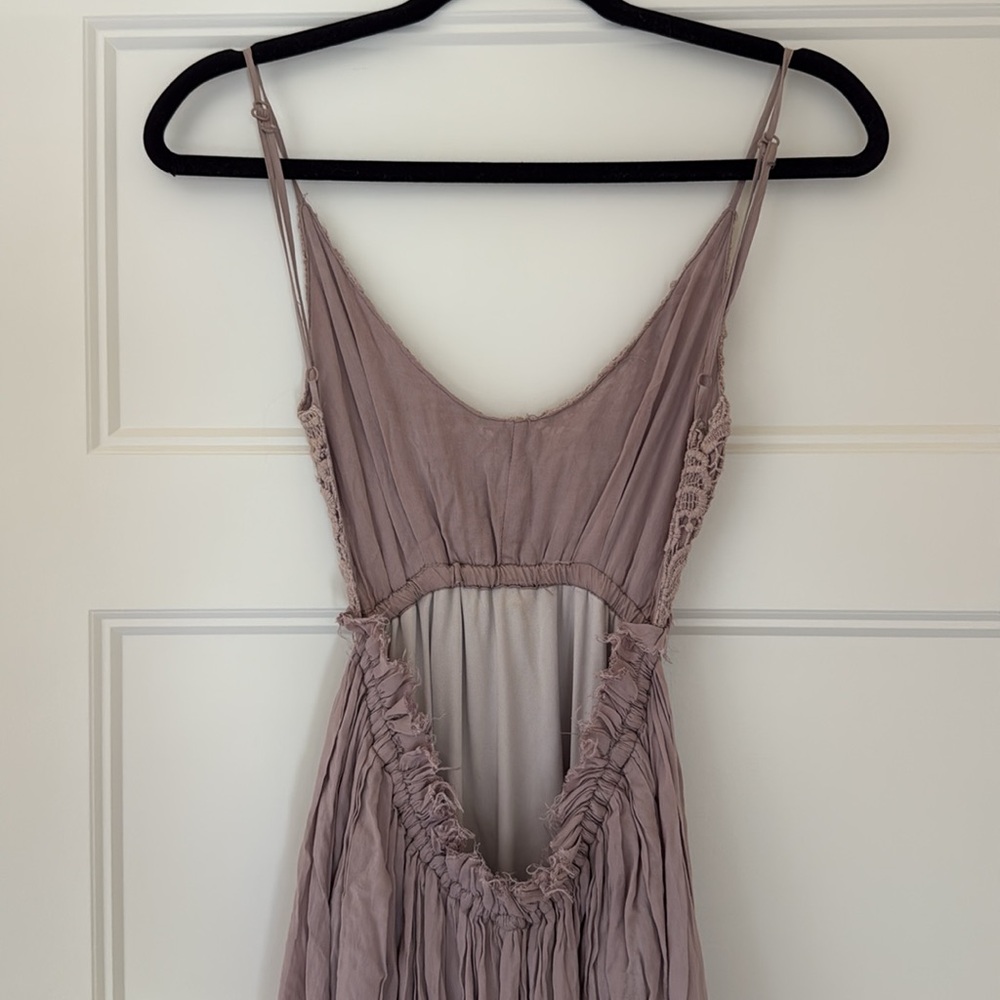 Crochet Open Back Maxi Dress - Picture 3 of 5
